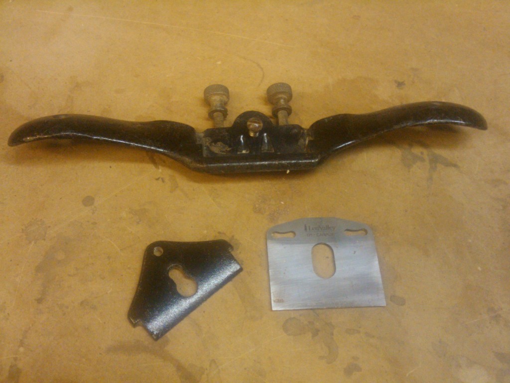 My spokeshave broken into its components