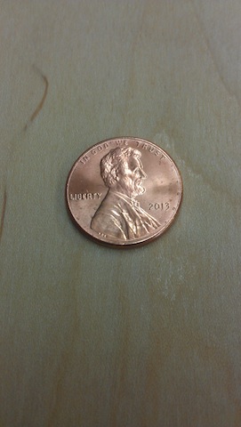 The bright, shiny penny