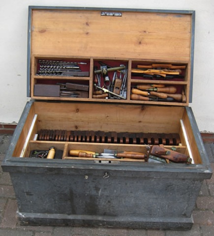A well-loved tool chest