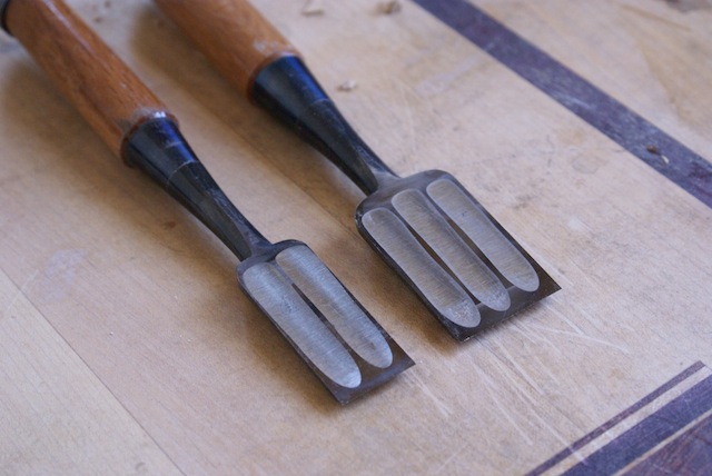 Marc's sharpened Japanese chisels