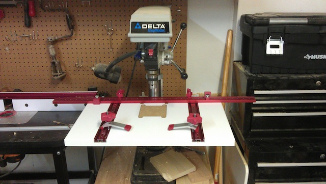 Drill press and table