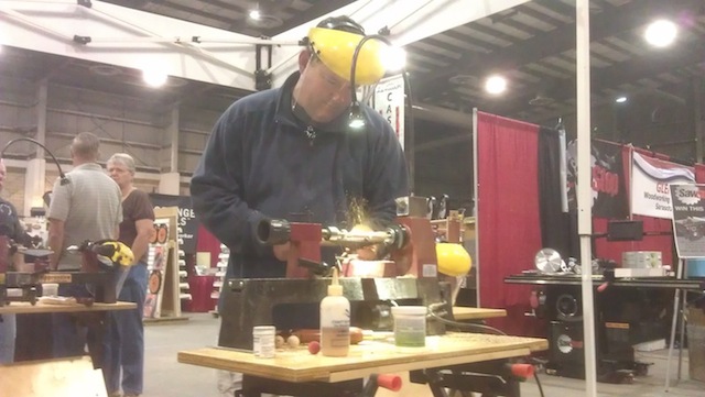 Pen turning at a previous show