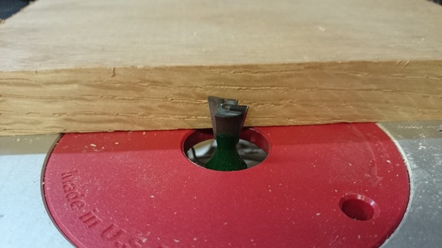 The dovetail bit in the table